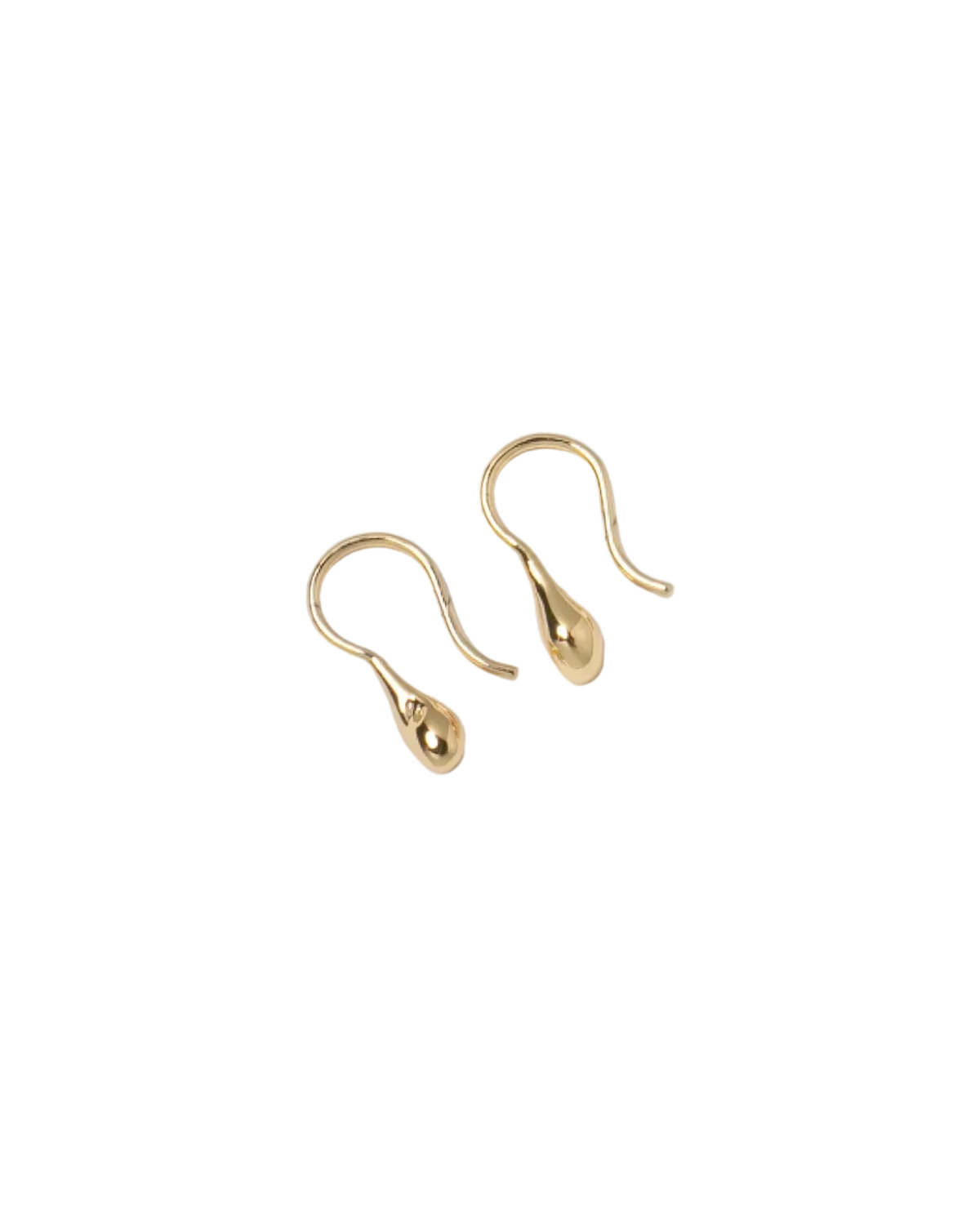 gold bead shaped drop earring