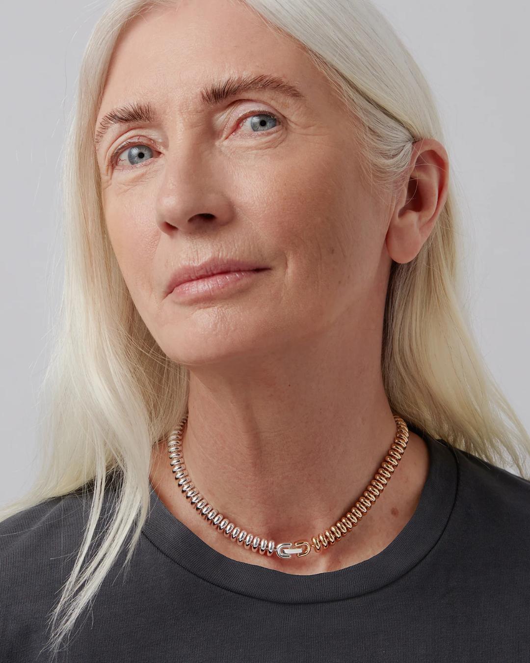 two tone choker Jenny Bird necklace