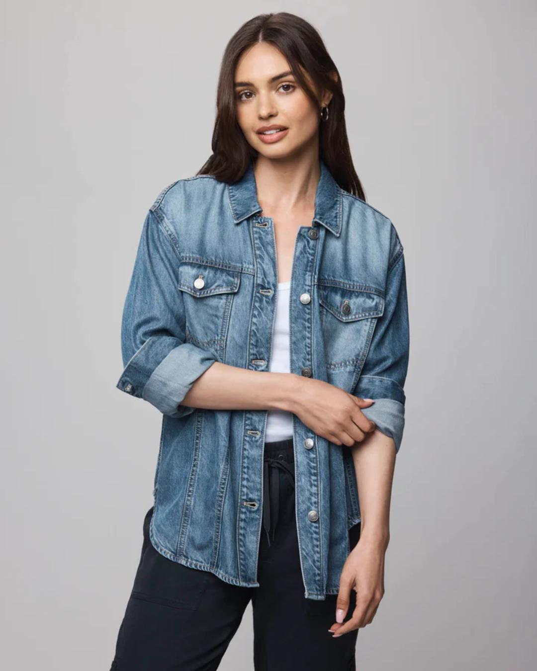 blue denim jacket