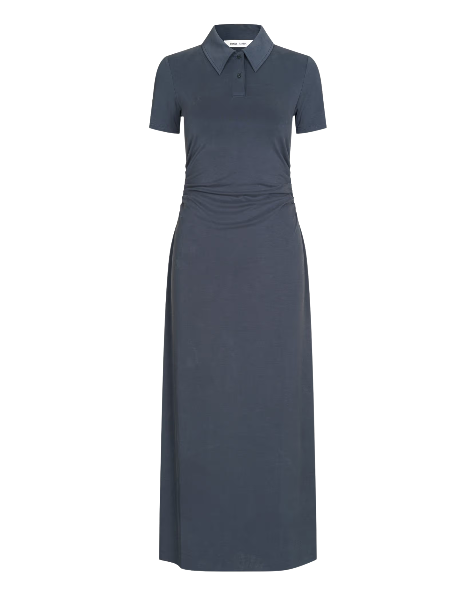 maxi polo dress in blue