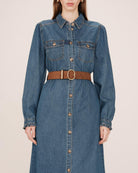 brown belt with god oval buckle