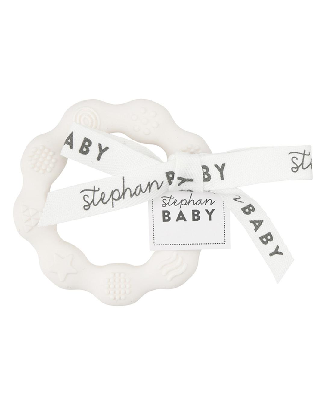 baby teether in white