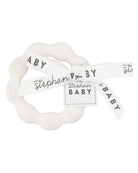 baby teether in white