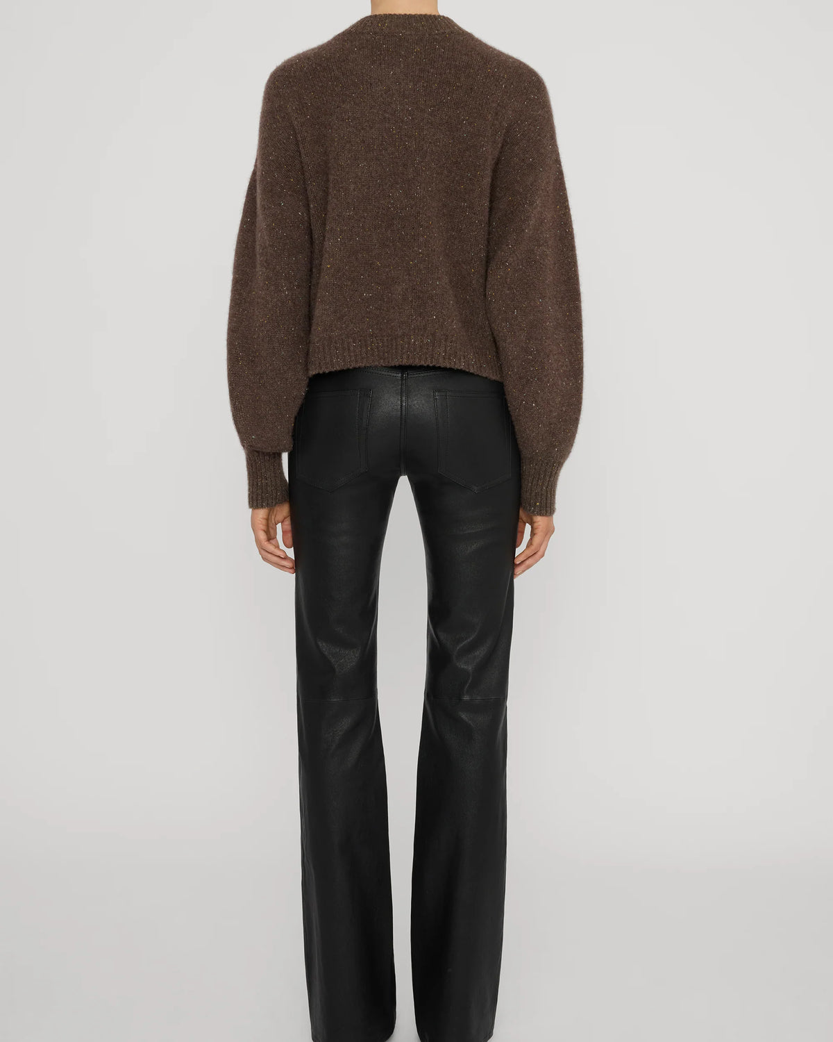 knit brown cardigan