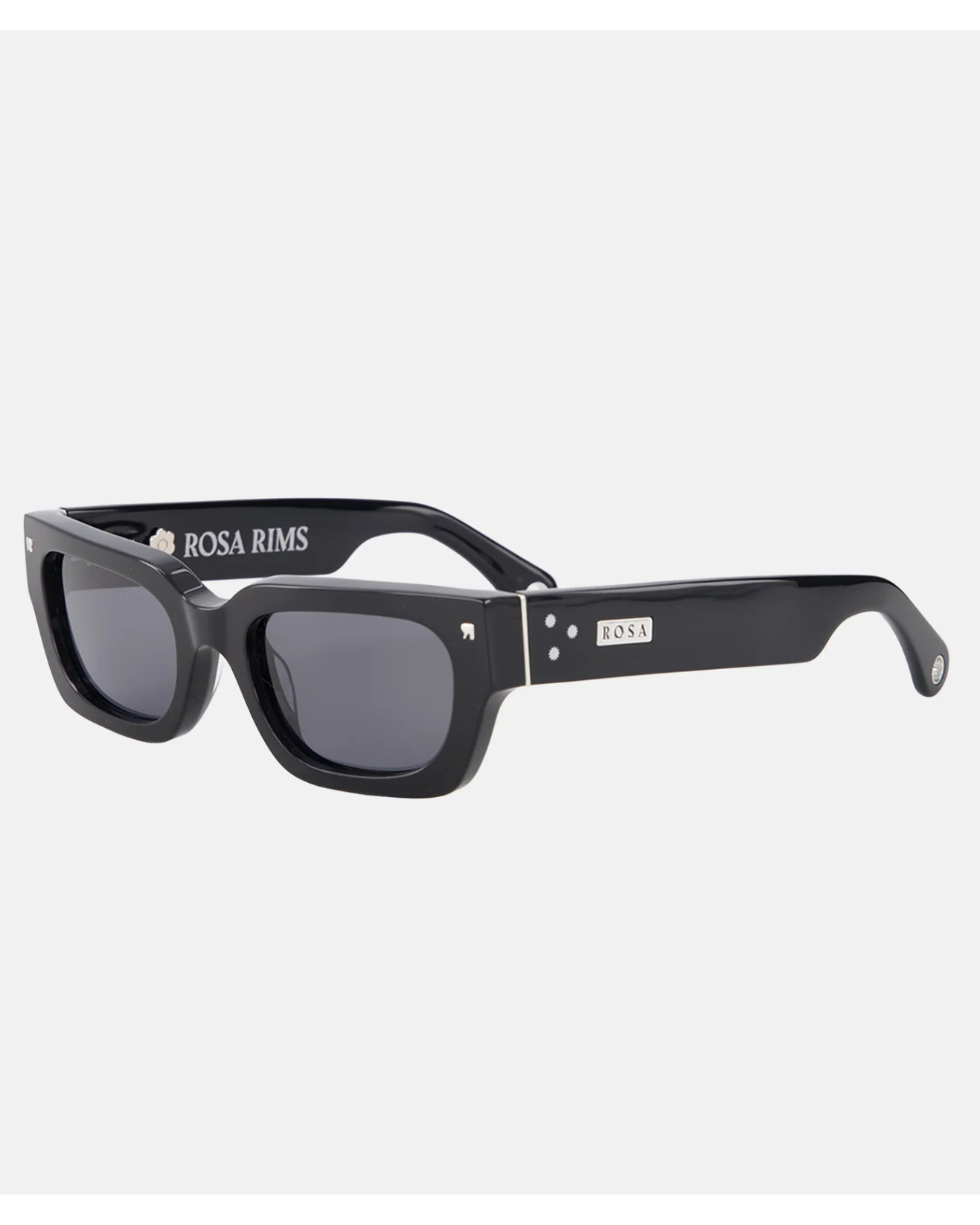 rectangular sunglasses in black