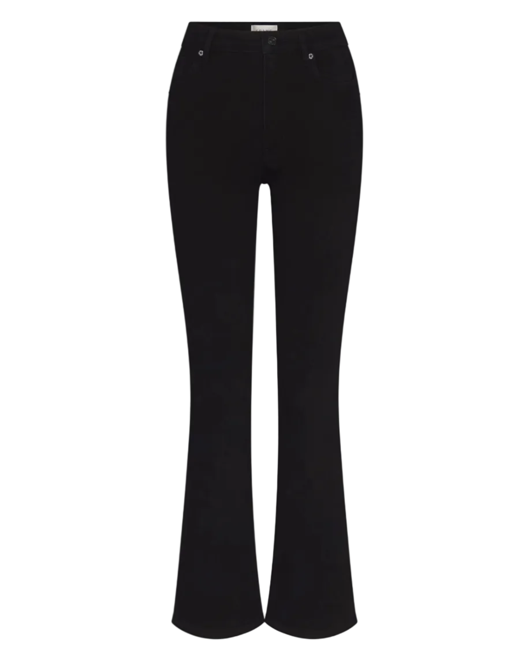 black bootcut denim pants