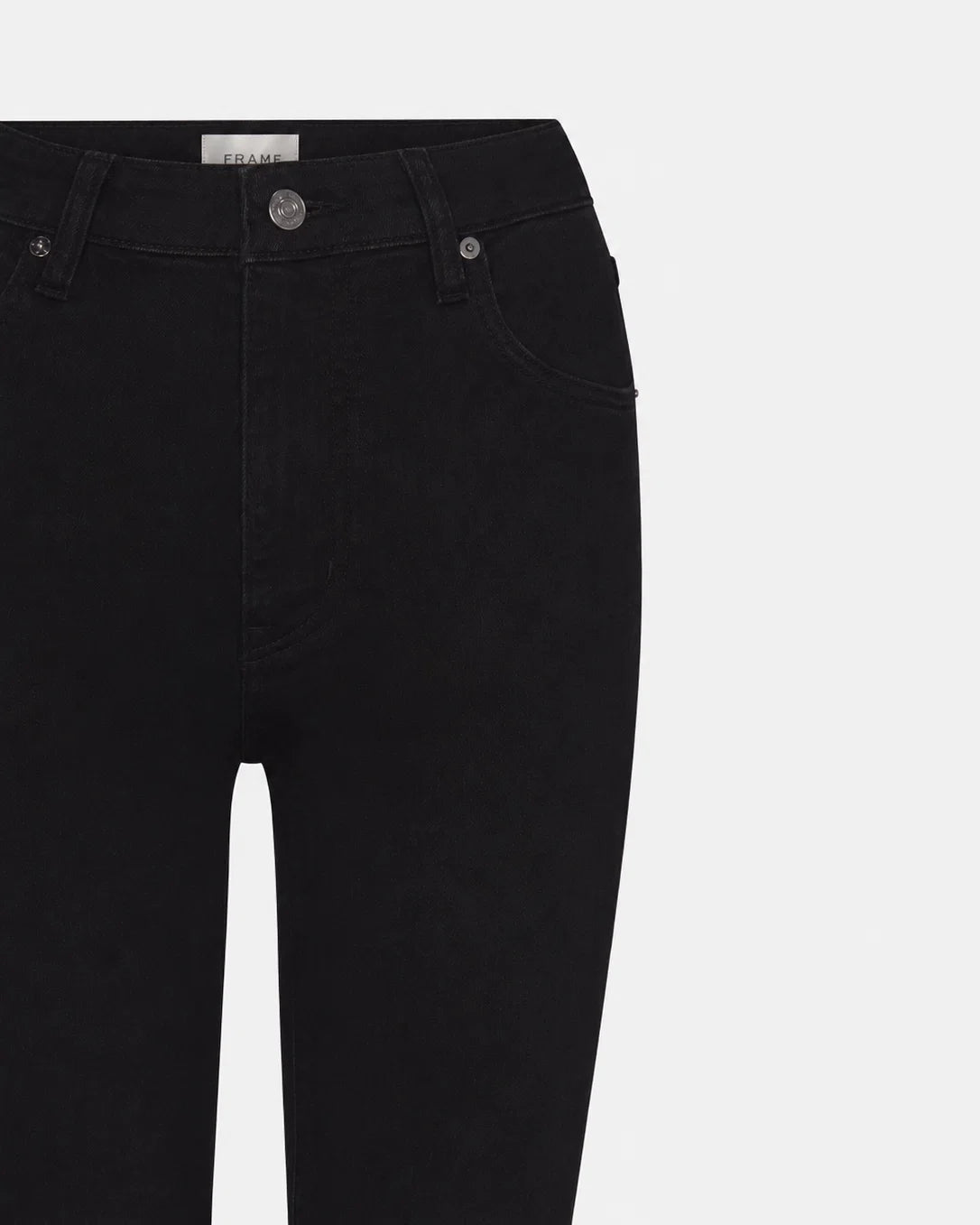 black bootcut denim pants