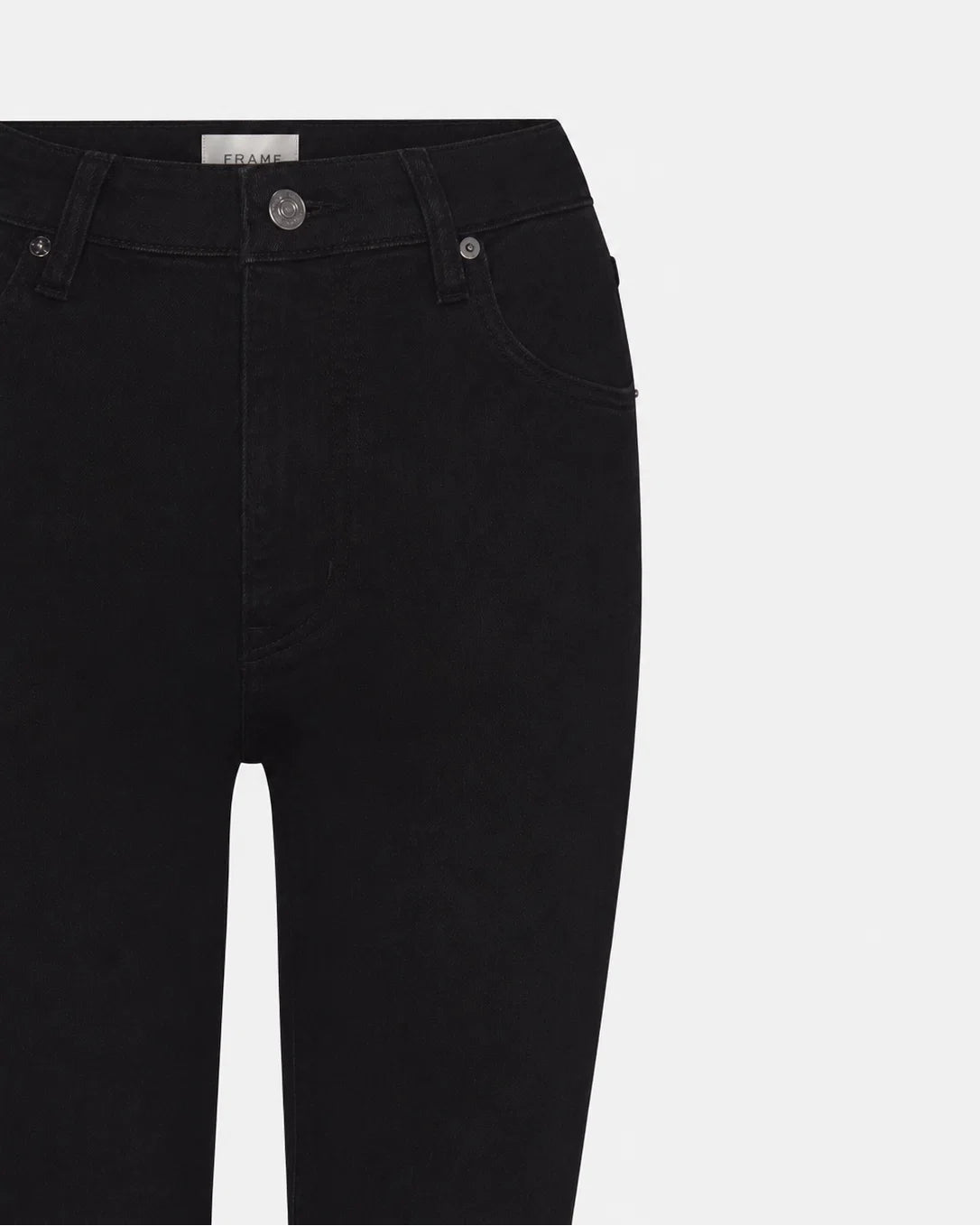 black bootcut denim pants