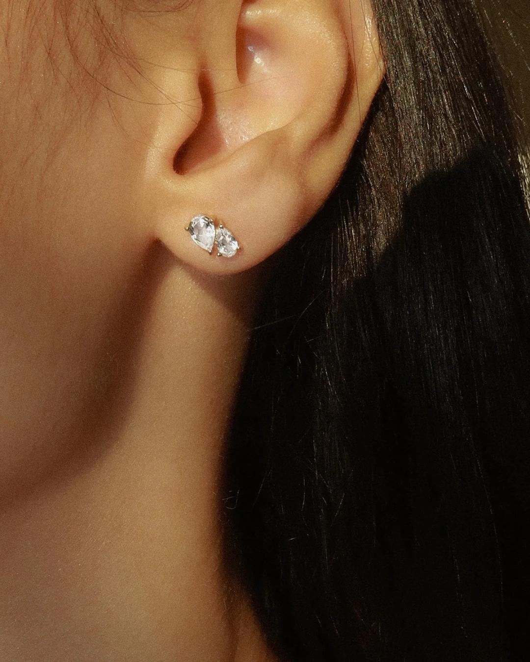 diamond earring studs