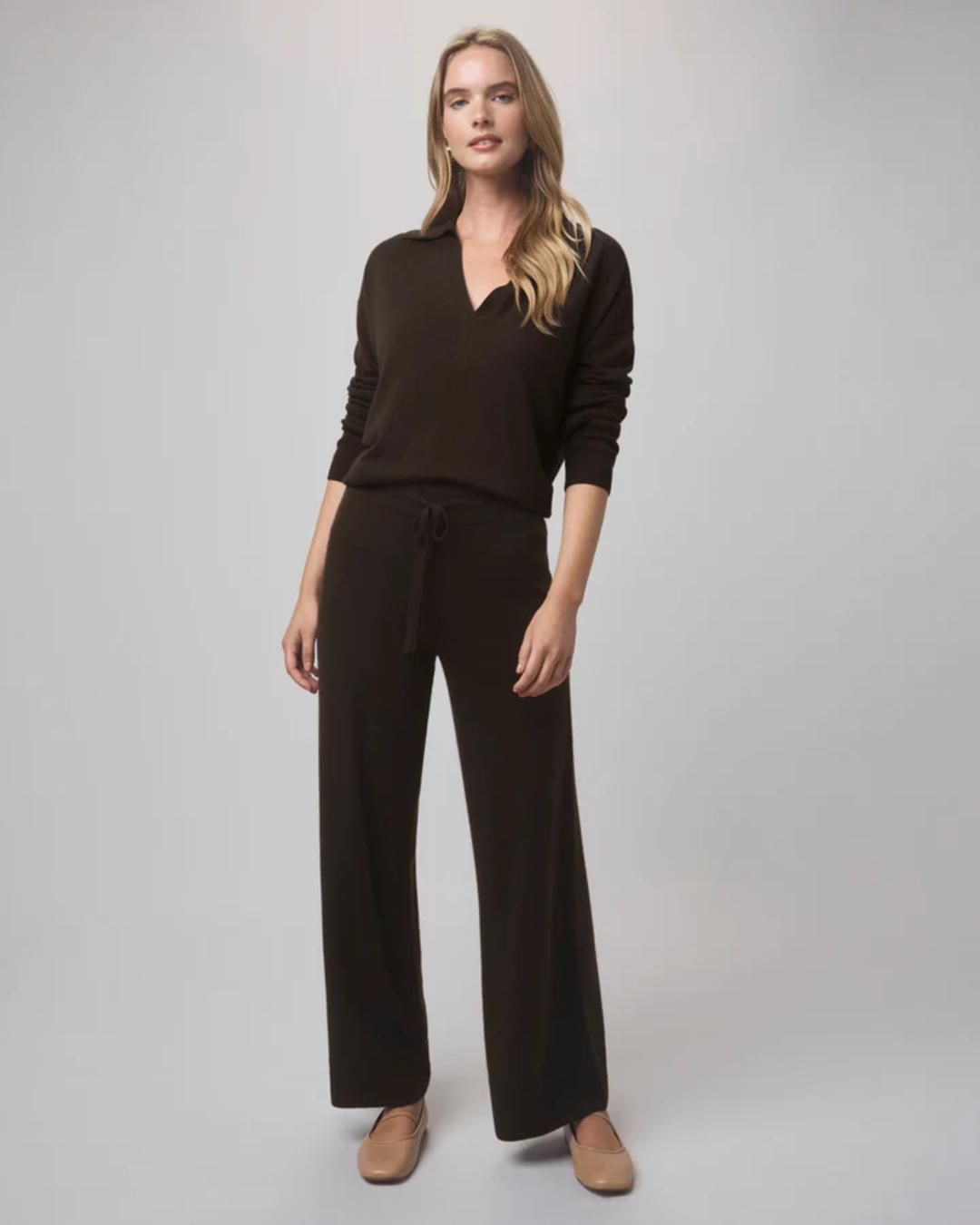 cashmere polo sweater