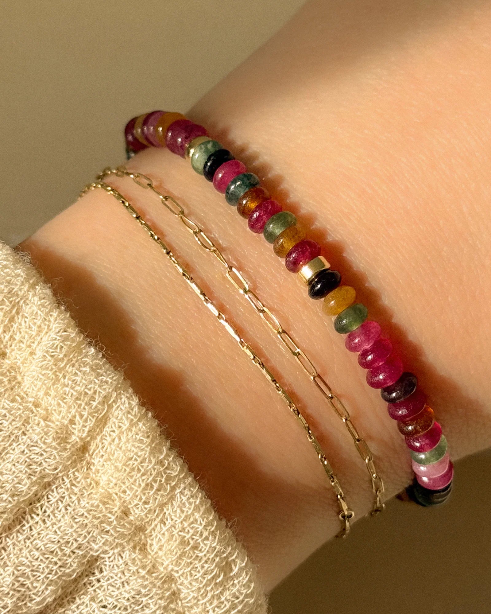 colorful beaded bracelet