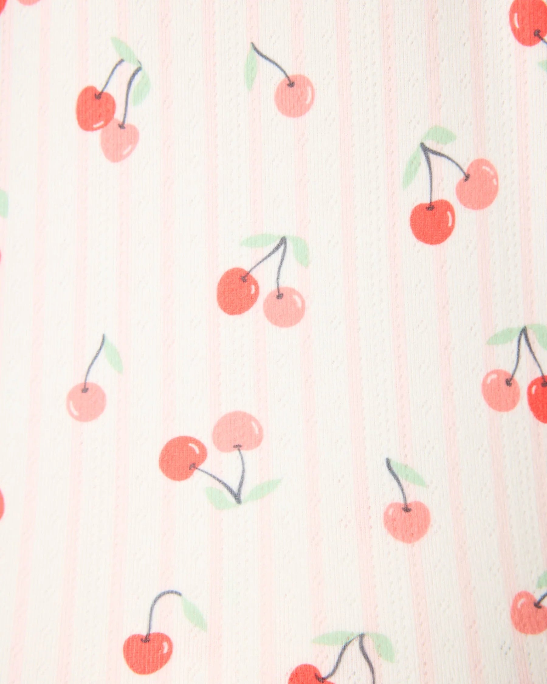 pj set in pink with cherries all over