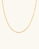 chain link necklace in gold