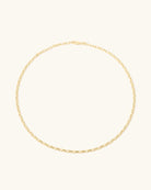 chain link necklace in gold