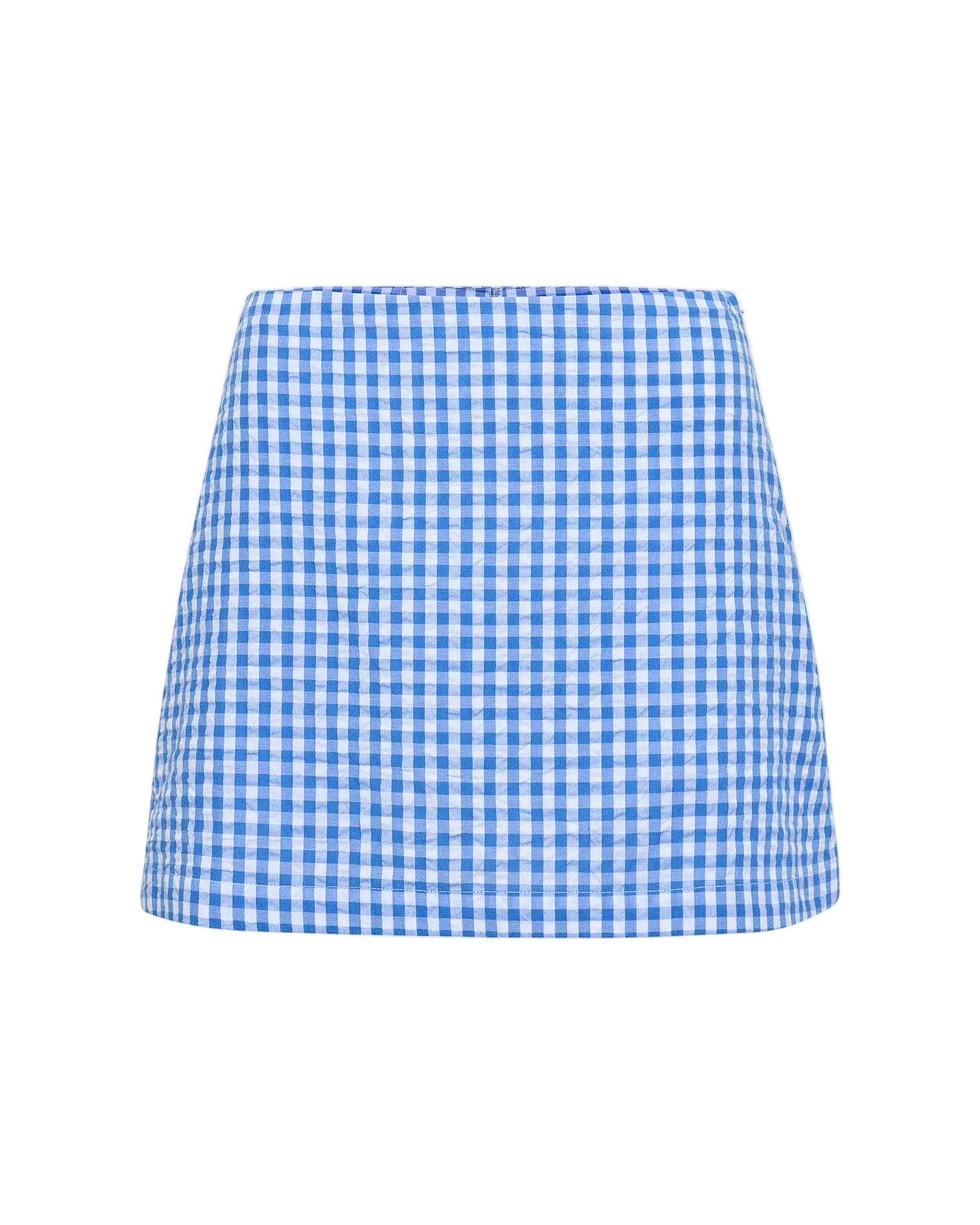 mini skirt in blue gingham