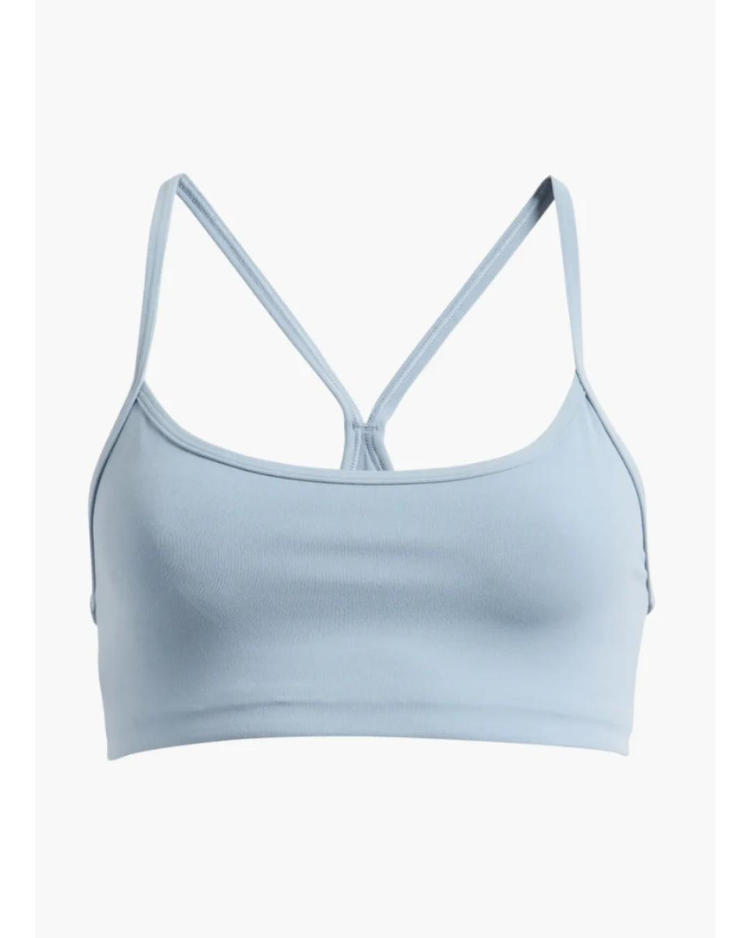 sports bra in a light blue
