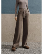 wide leg lounge pant in light brown