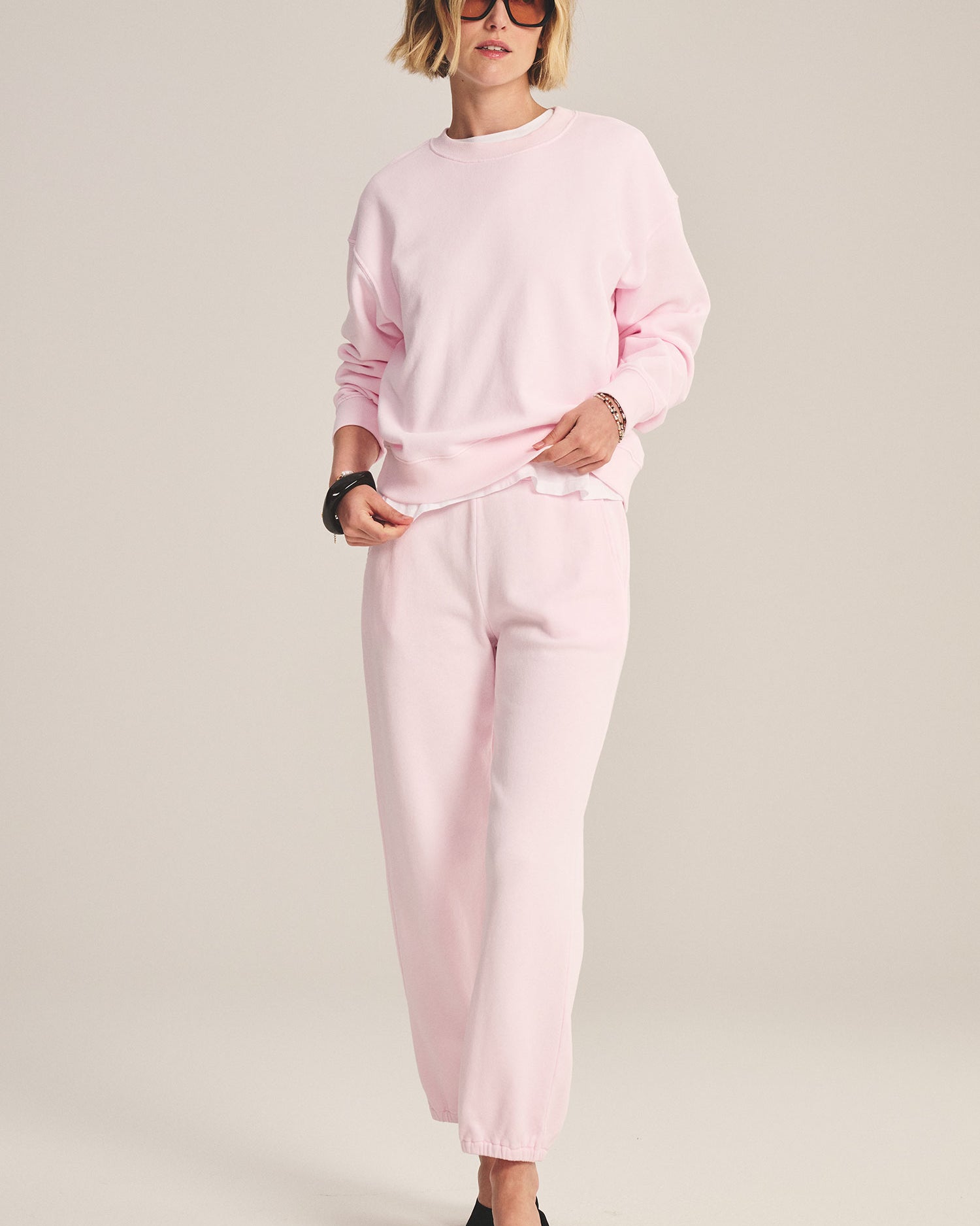 light pink pullover sweater