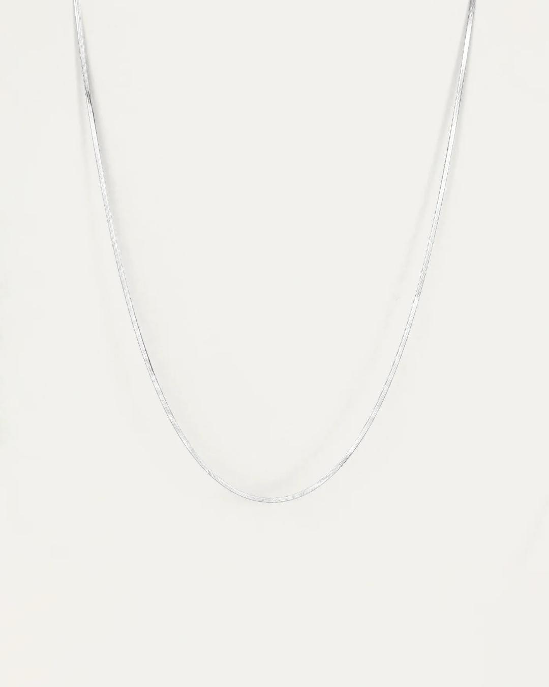 jenny bird silver thin chain necklace