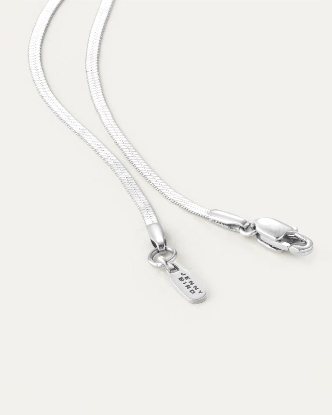 jenny bird silver thin chain necklace