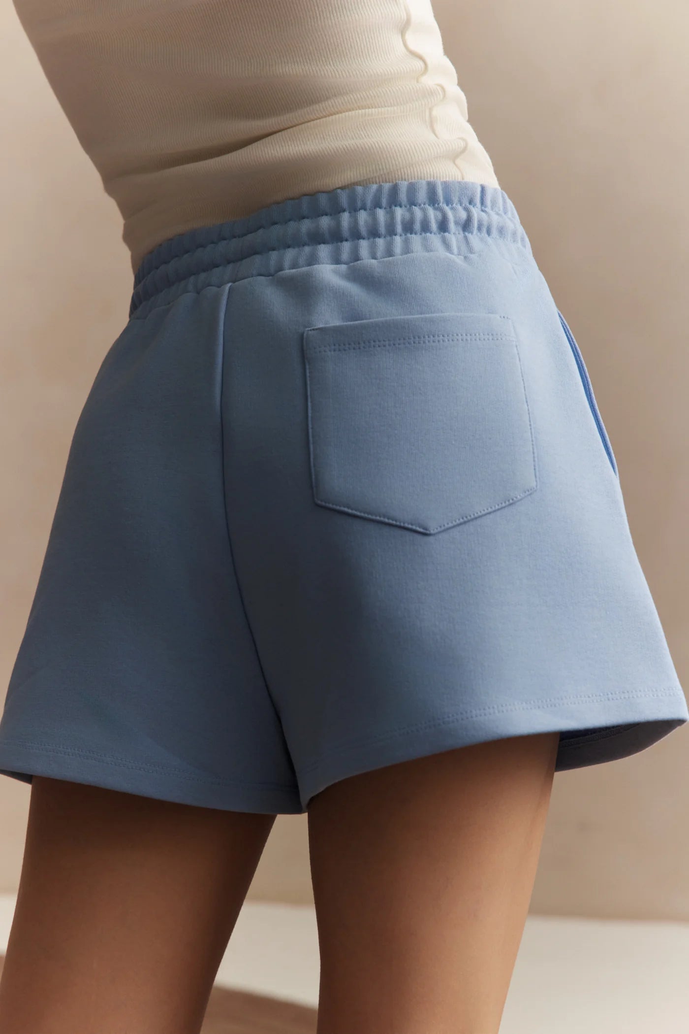 blue lounge shorts