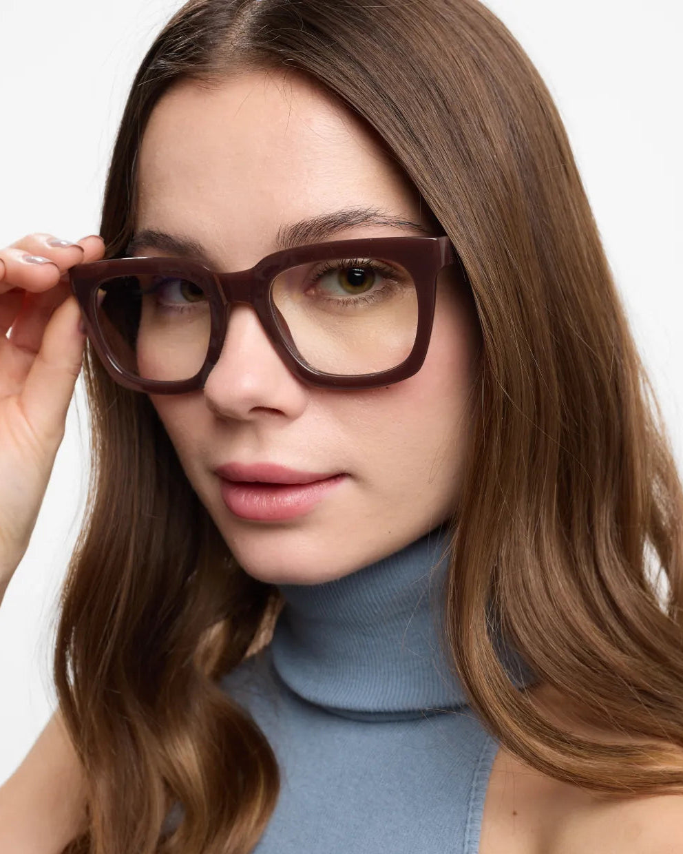 brown lense reading glasses