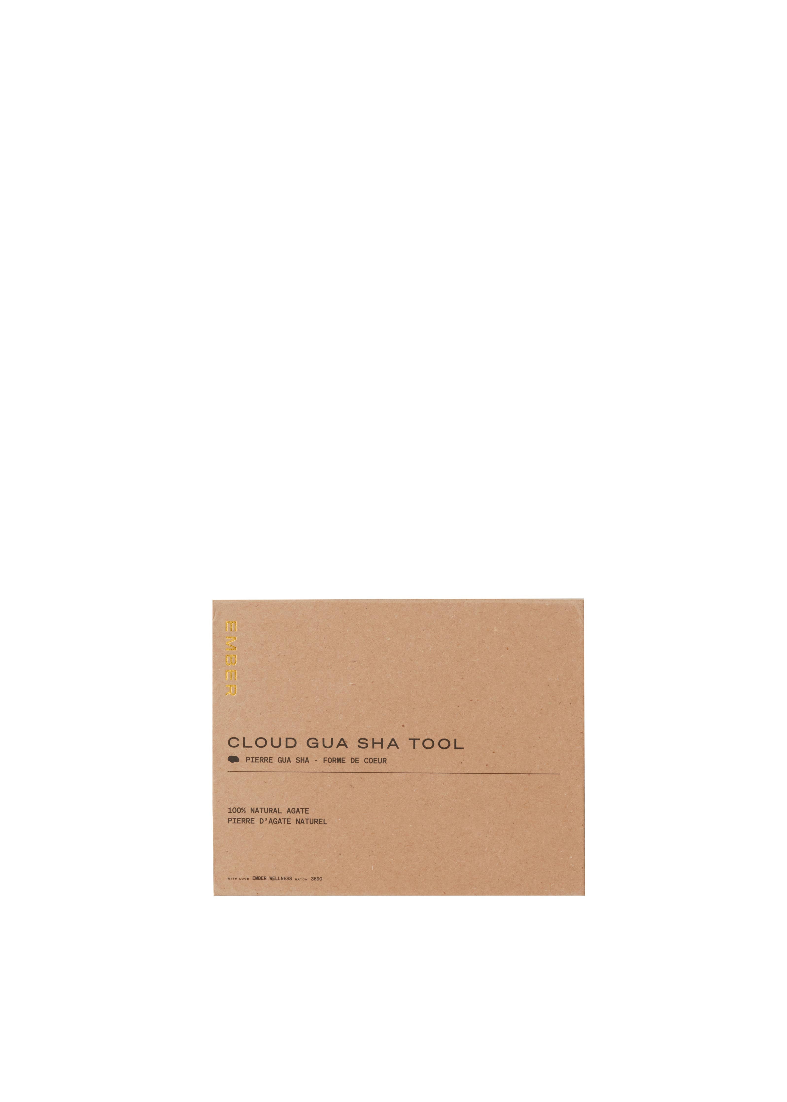 Kraft paper box with 'Cloud Gua Sha Tool' 