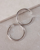 Luv Aj Amalfi Tube Hoops Silver