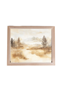 Vintage Fall Escape Pine Framed Art | 164