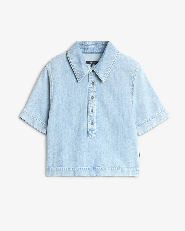 Light blue denim shirt