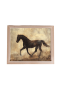 Vintage Horse Back Pine Framed Art | 179