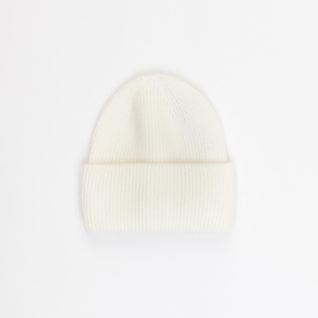 white beanie