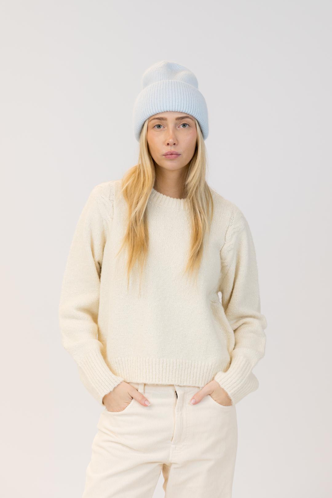pale blue beanie