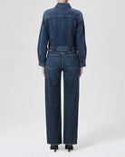 Agolde Harper Straight Stretch Denim Jeans in Tempo