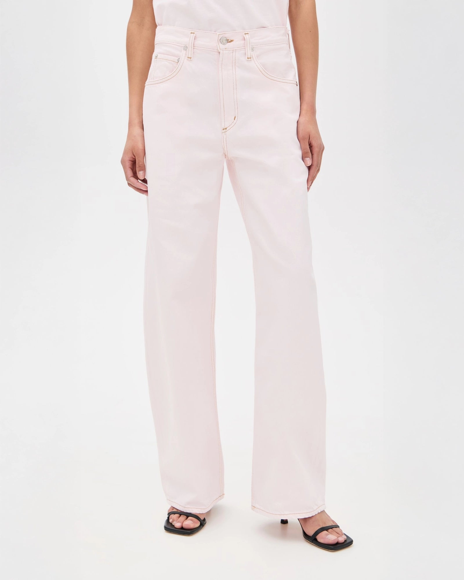 Agolde Low Curve Denim Jeans in Cosmos Pink