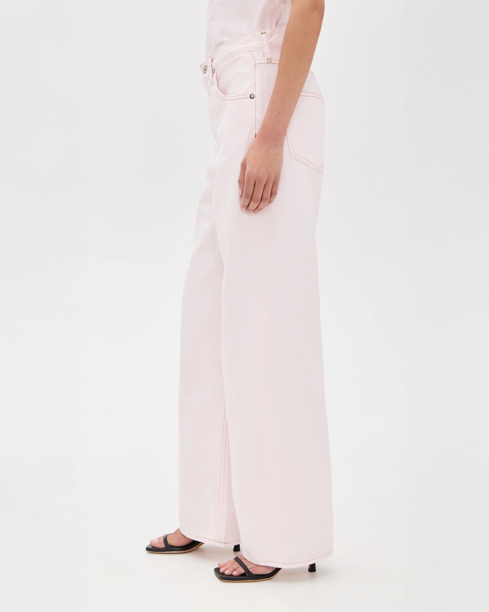 Agolde Low Curve Denim Jeans in Cosmos Pink