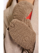 brown teddy gloves 