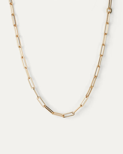 gold paper clip chain