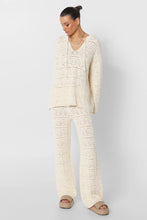 Load image into Gallery viewer, Asha Cream Crochet Long Sleeve Top

