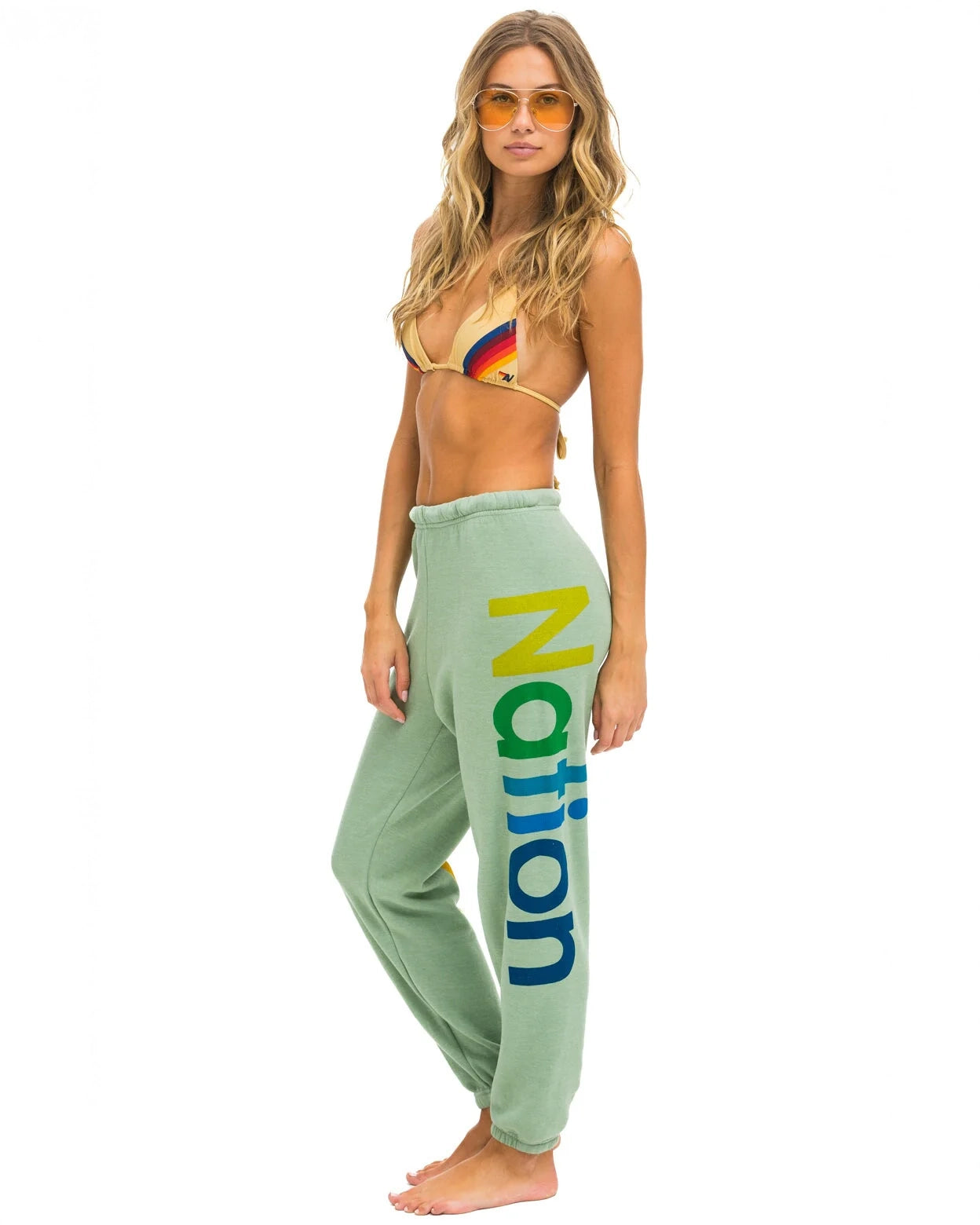 Aviator Nation 2 Sweatpants in Sage