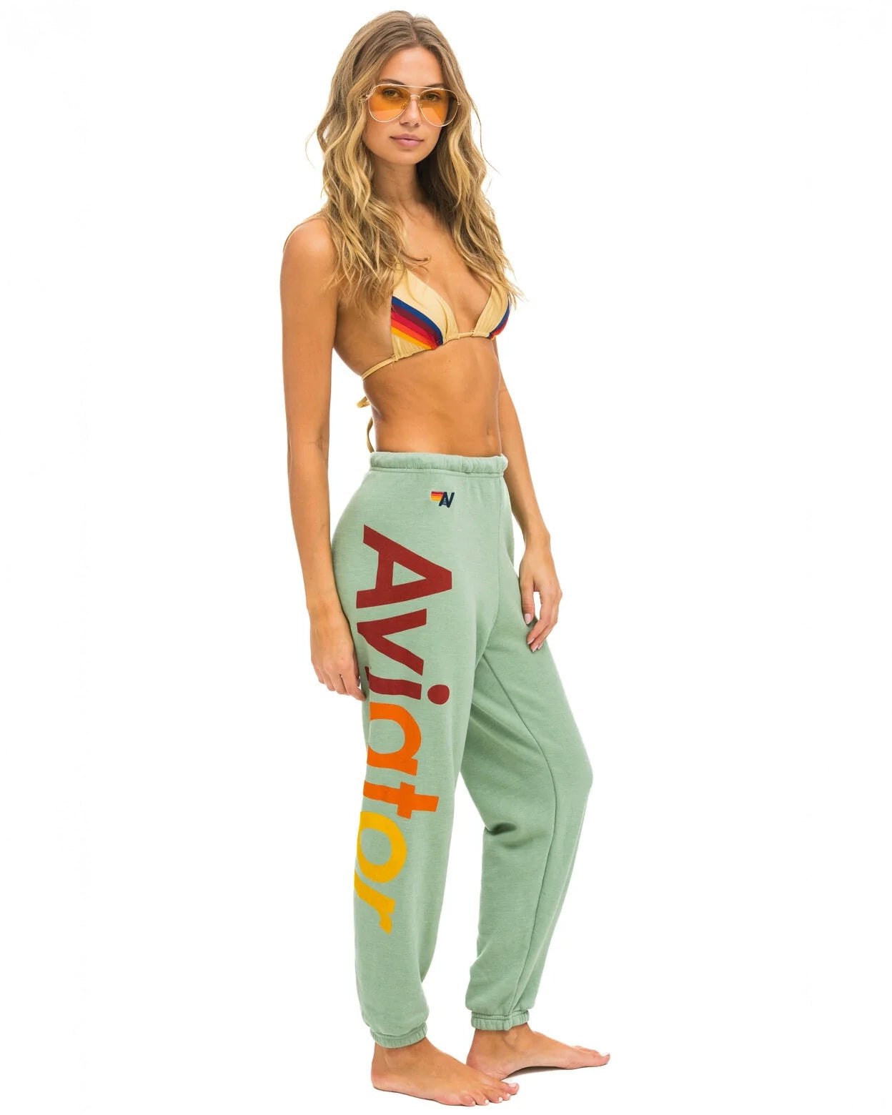 Aviator Nation 2 Sweatpants in Sage