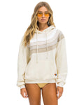 Aviator Nation Wave Stripe 4 Pullover Hoodie in Vintage White