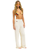 Aviator Nation Wide Leg Pocket Sweatpants in Vintage White