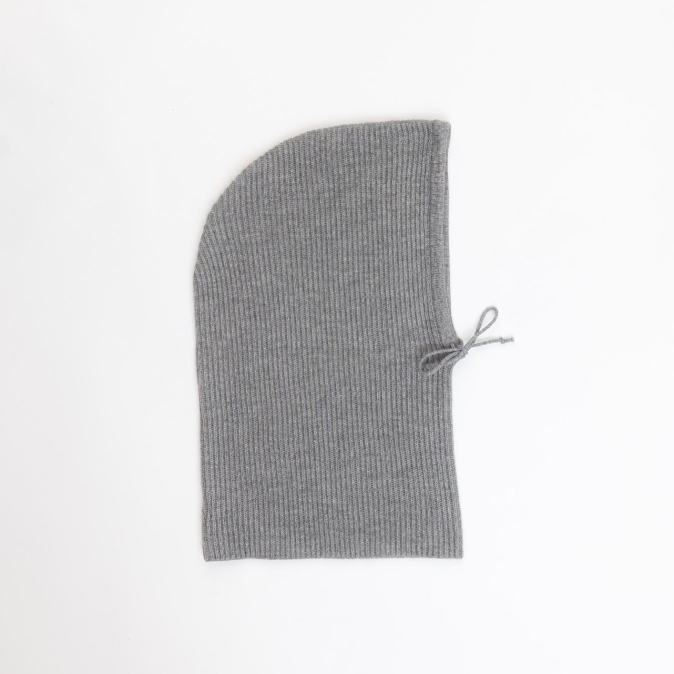 grey knitted balaclava