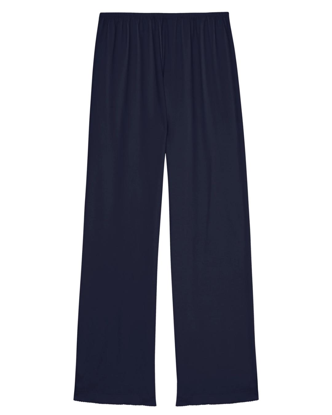wide leg lounge pant in navy