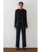 wide leg lounge pant in navy