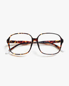 Tortoiseshell square framed eyeglasses for blue light by Barner