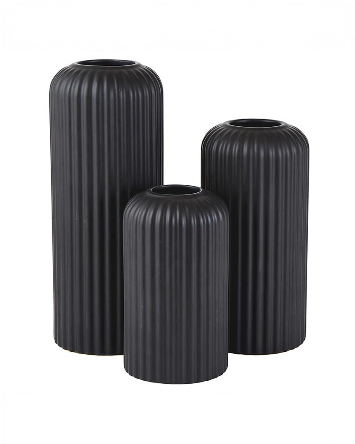 Black Ceramic Vases