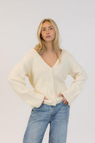 ivory knit cardigan