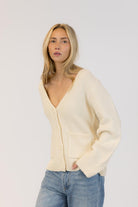 ivory knit cardigan